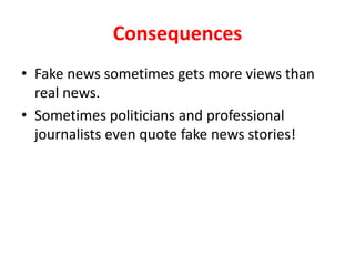 Looks can be
deceiving: Fake
news sites often
try to mimic real
news sites. For
example, this one
may lead readers
to believe it’s from
 