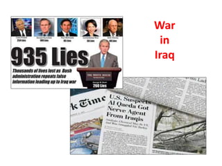 War
in
Iraq
 