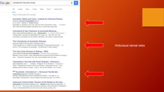 Holocaust denial sites
 