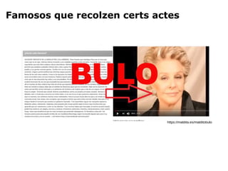 Famosos que recolzen certs actes
https://maldita.es/malditobulo
 