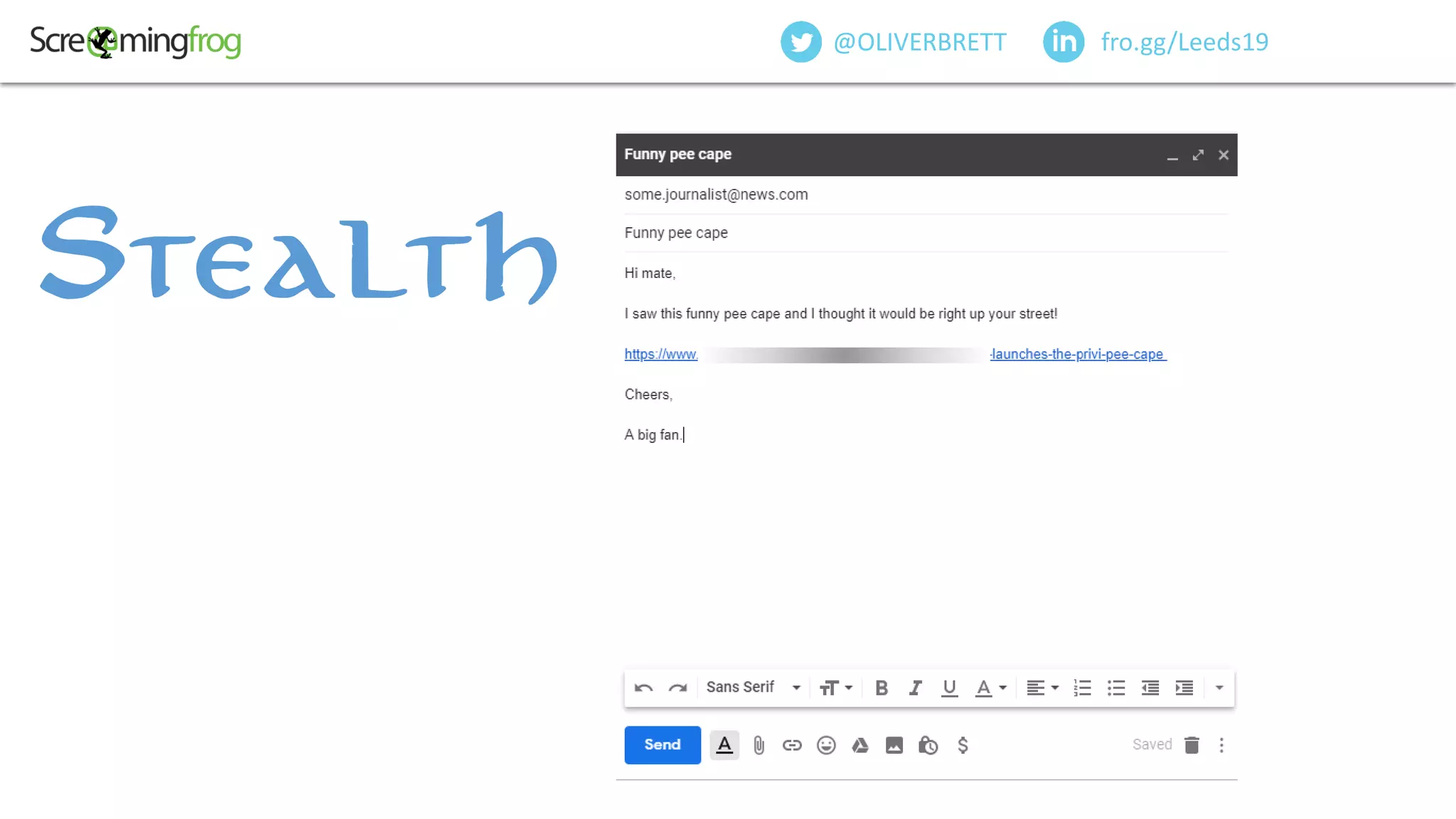 Stealth
fro.gg/Leeds19@OLIVERBRETT
 