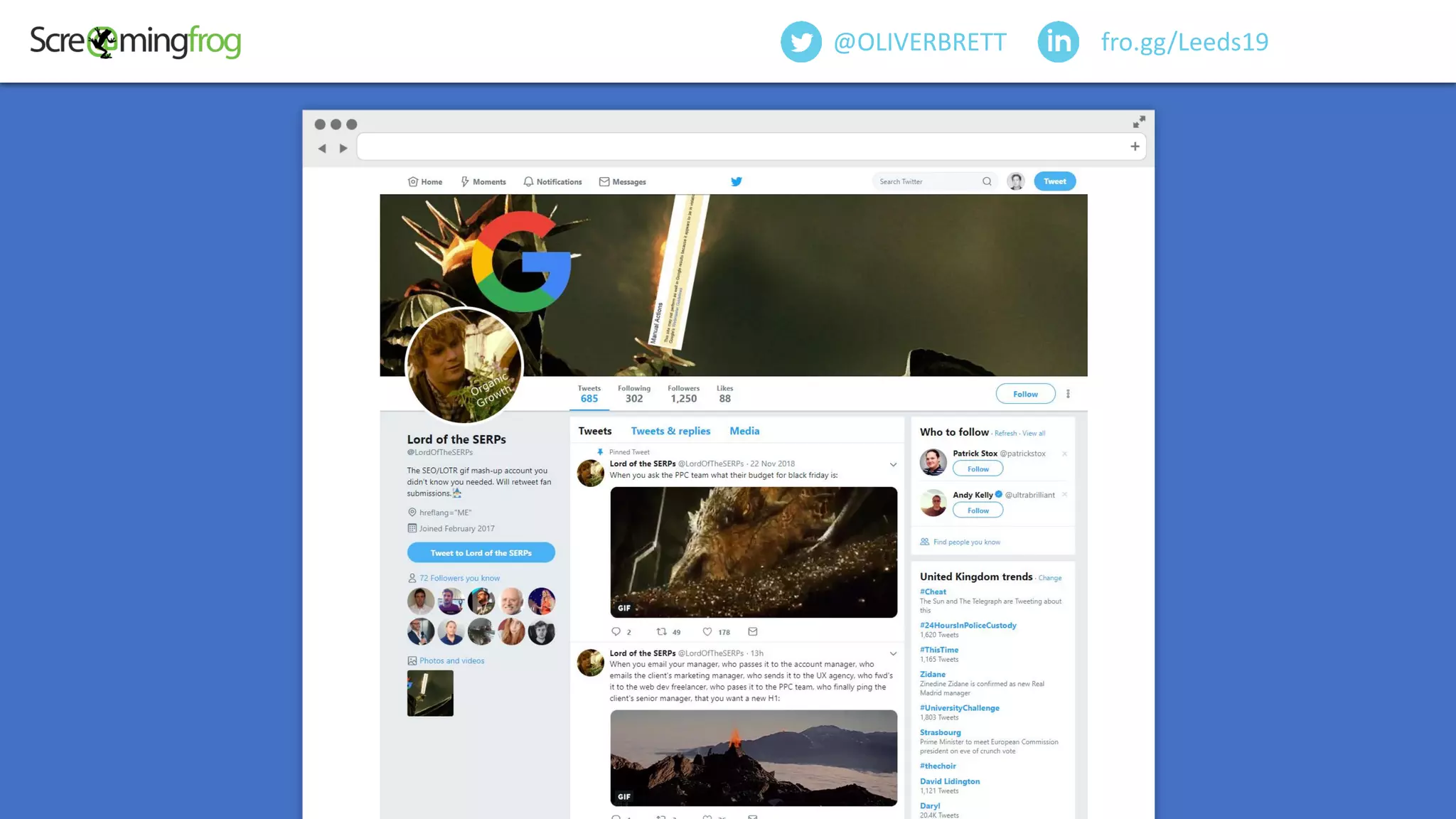 fro.gg/Leeds19@OLIVERBRETT
 