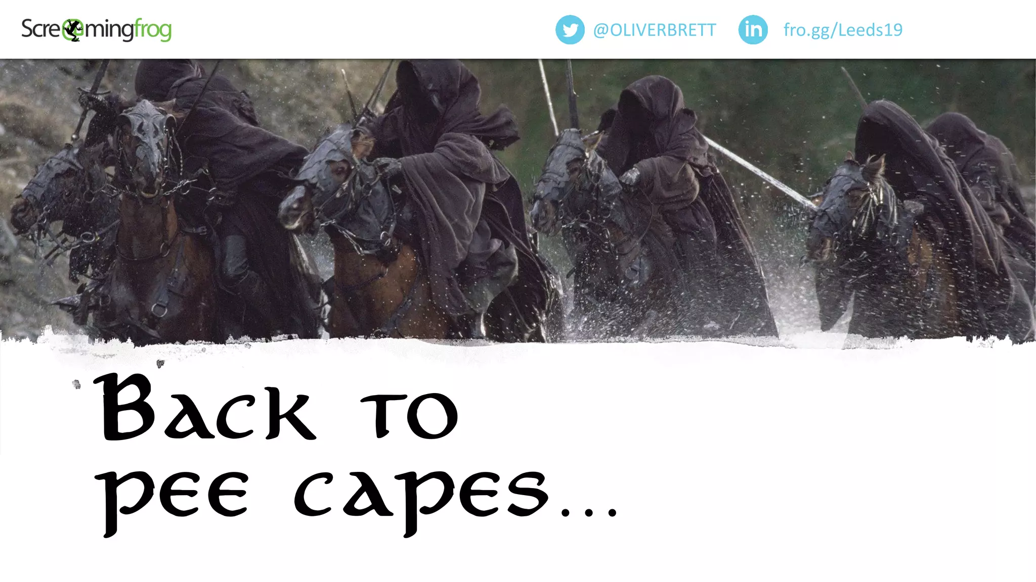 @OliverBrett
Back to
pee capes…
fro.gg/Leeds19@OLIVERBRETT
 