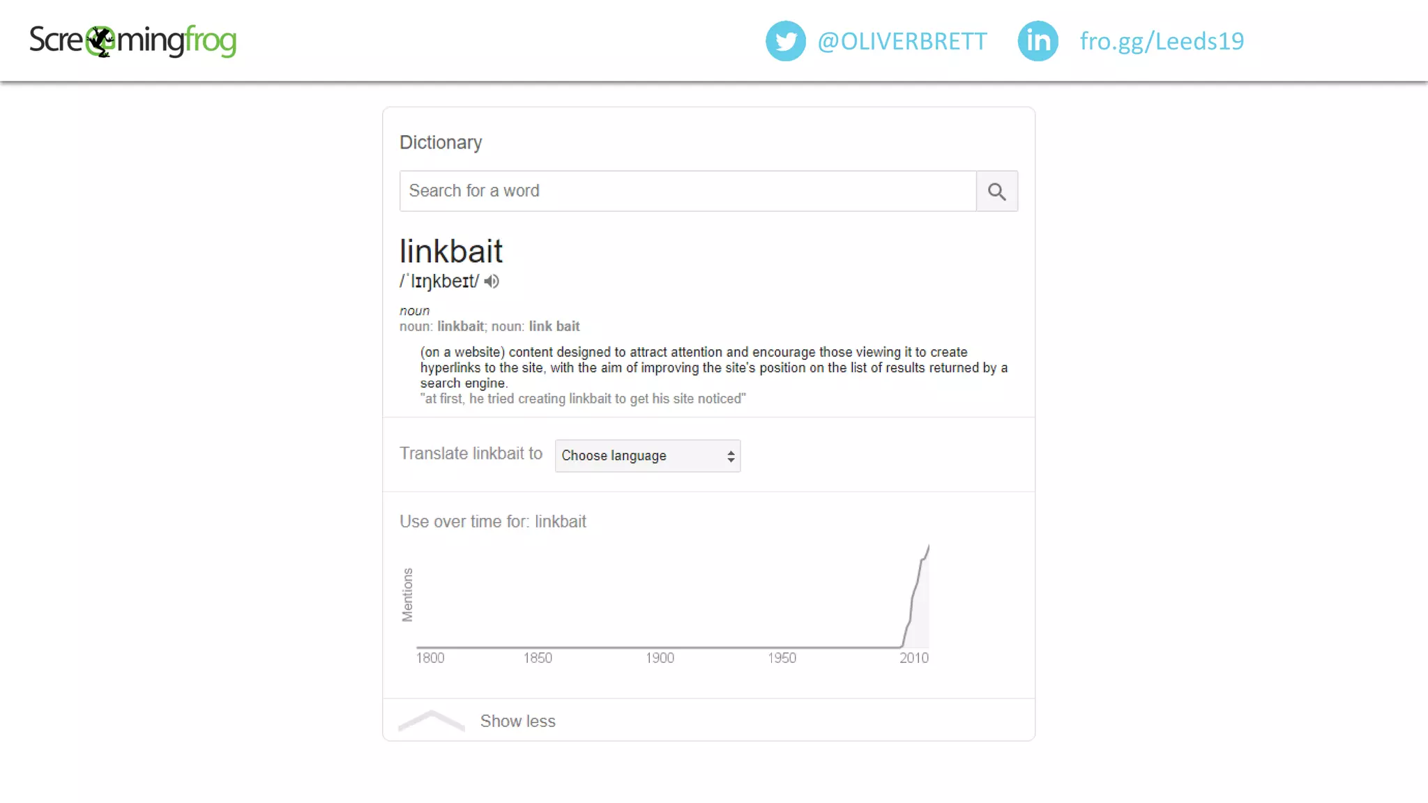 fro.gg/Leeds19@OLIVERBRETT
 