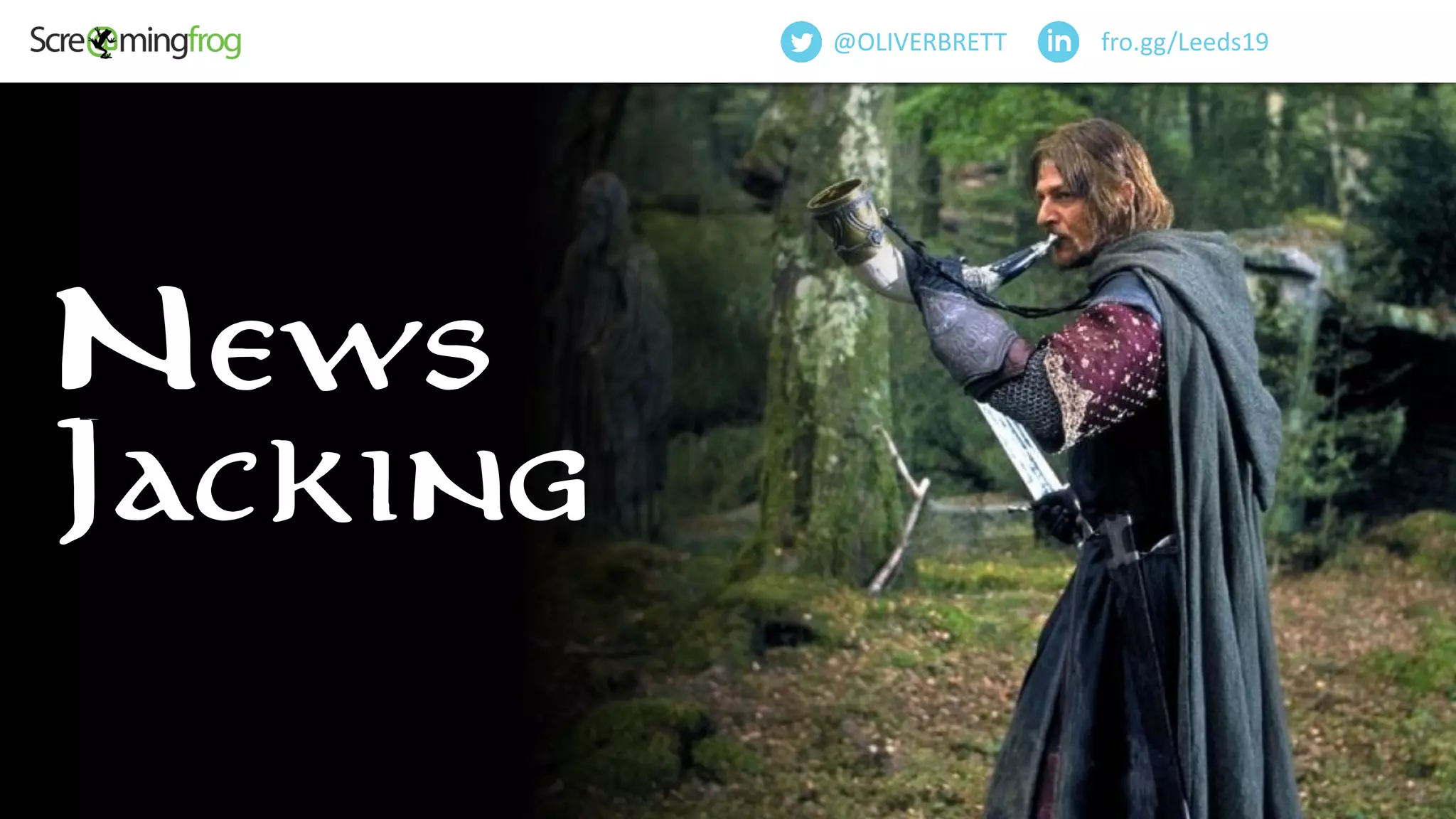 fro.gg/Leeds19@OLIVERBRETT
News
Jacking
 