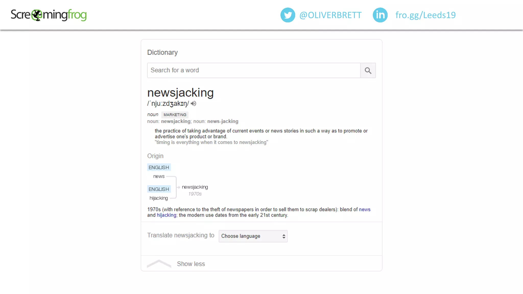 fro.gg/Leeds19@OLIVERBRETT
 