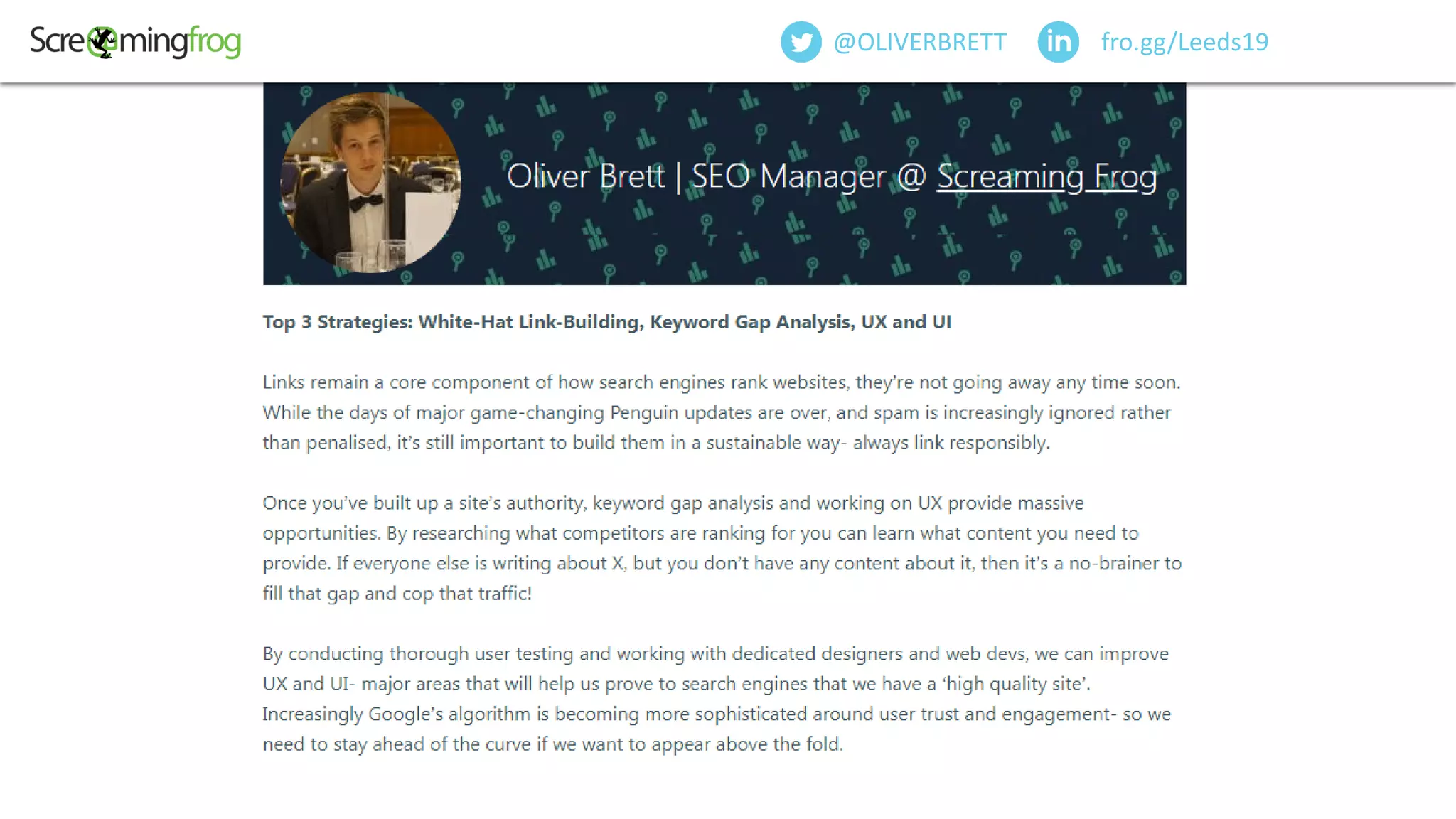 fro.gg/Leeds19@OLIVERBRETT
 