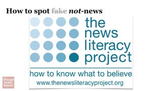 How to spot fake not-news
 