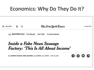 Economics: Why Do They Do It?
 