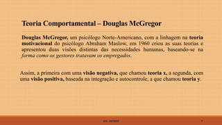 Teoria X e Y de McGregor | PPTX