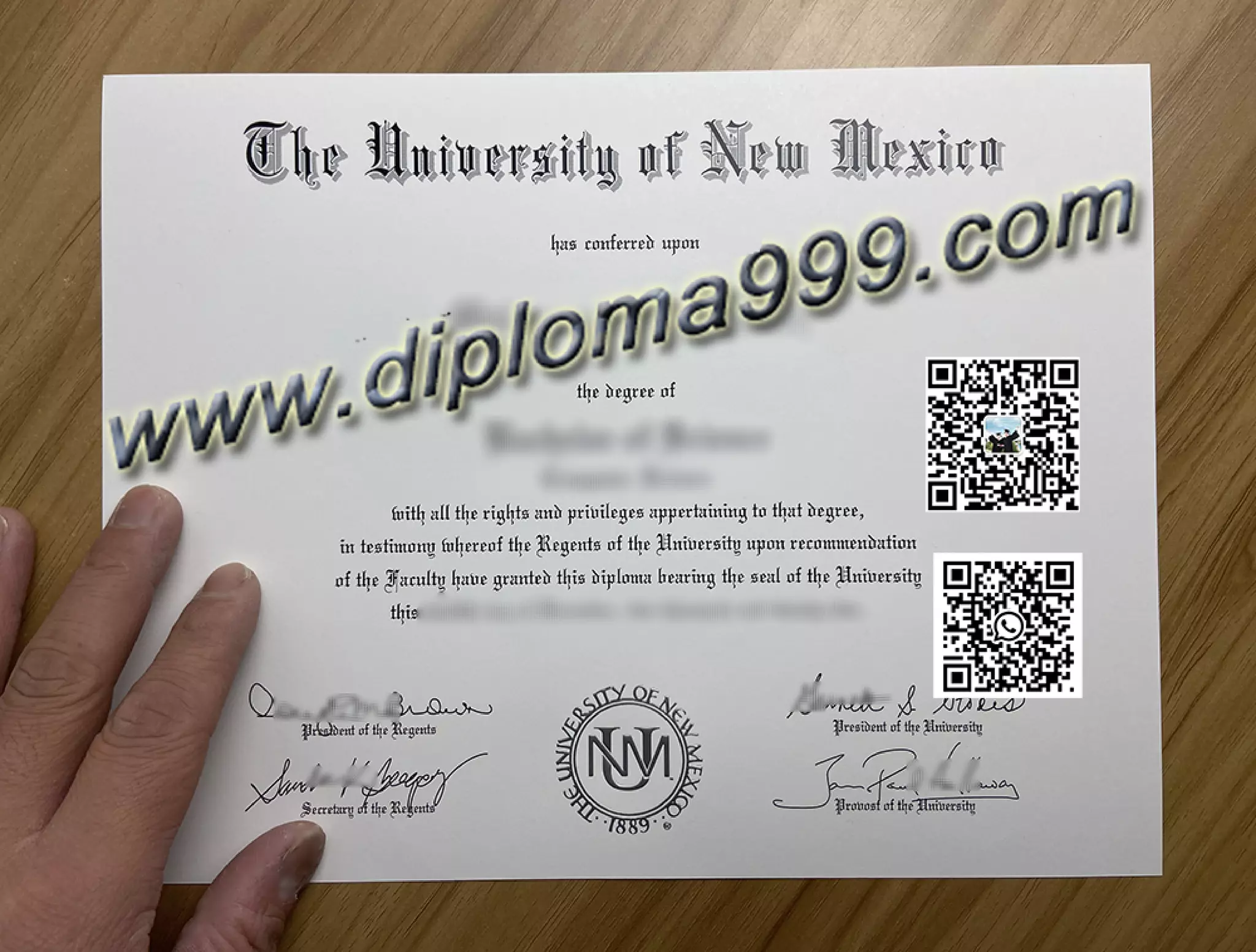 University of New Mexico diploma PPT