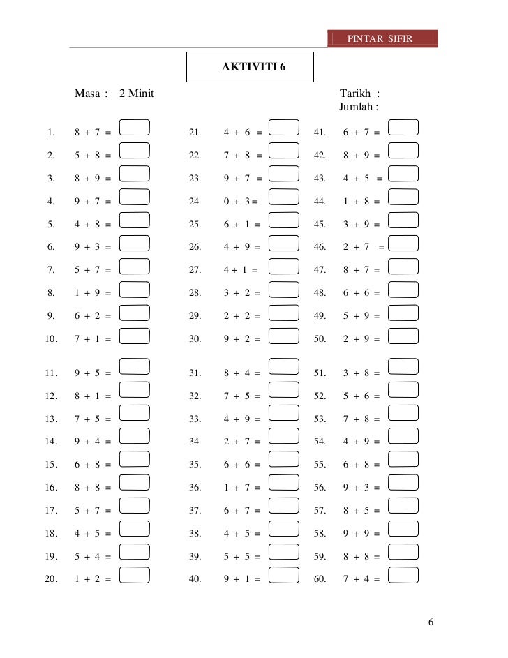 Fakta Asas Matematik Fakta Asas Matematik