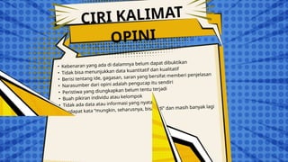 pembelajaran Bahasa Indonesia kelas 8FAKTA DAN OPINI.pptx