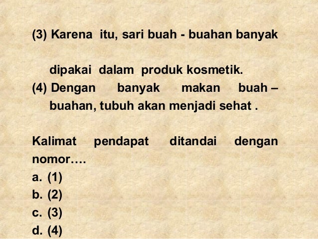 Fakta dan Pendapat