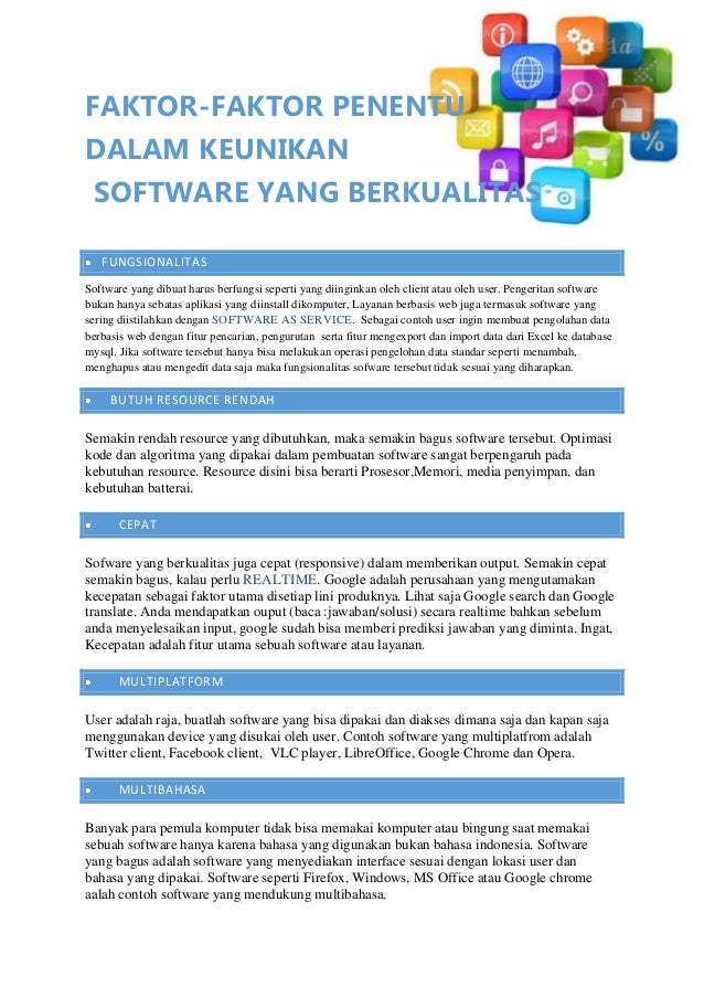 Faktor Keunikan Software