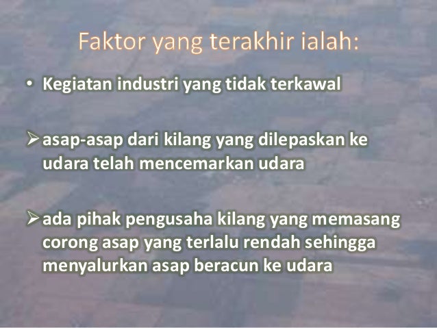  Faktor  faktor  dan cara cara untuk mengatasi jerebu 