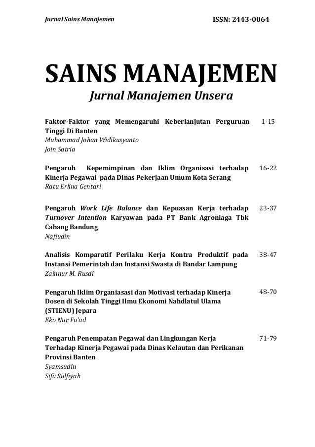 Faktor Faktor Yang Memengaruhi Keberlanjutan Perguruan Tinggi Di Bant