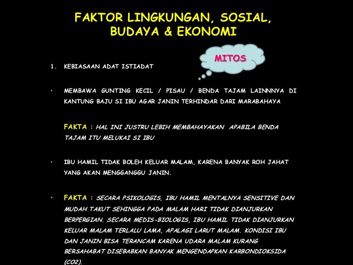 Faktor –faktor yang mempengaruhi kehamilan
