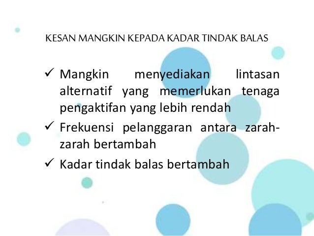 Faktor Kadar Tindak Balas