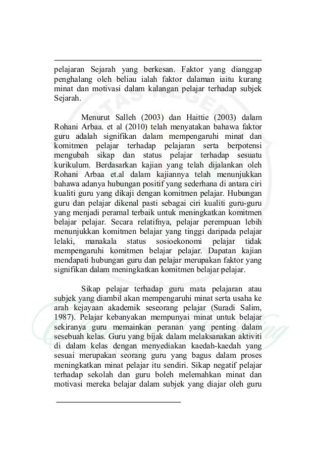 Faktor Kesan Dan Strategi Menangani Permasalahan Kurang Tumpuan Dala