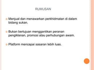 Faktor penajaan syarikat terhadap kelab sukan dan acara (Perniagaan du2026