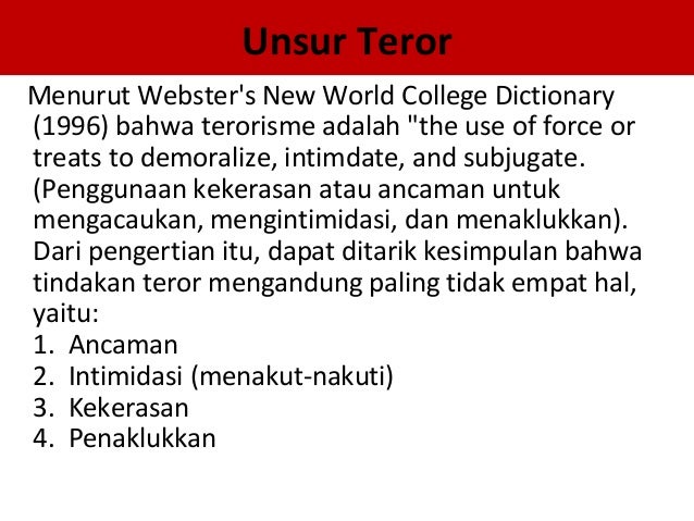 Musni Umar Faktor Faktor Yang Menyebabkan Munculnya Gerakan Terorism Musni Umar Faktor Faktor Yang Menyebabkan Munculnya Gerakan Terorism