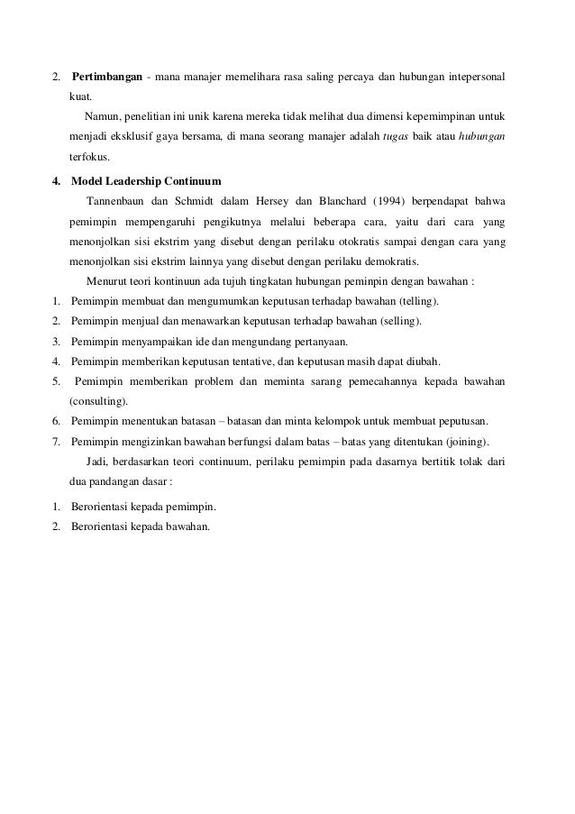 Faktor Yang Mempengaruhi Kepemimpinan