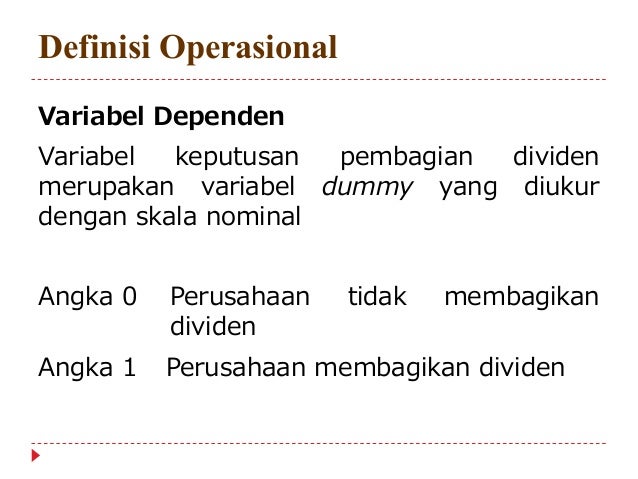 Faktor yang mempengaruhi keputusan pembagian dividen