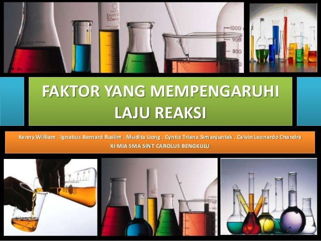 Faktor yang mempengaruhi laju reaksi