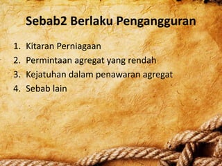 Faktor Faktor yang Mempengaruhi Pengangguran