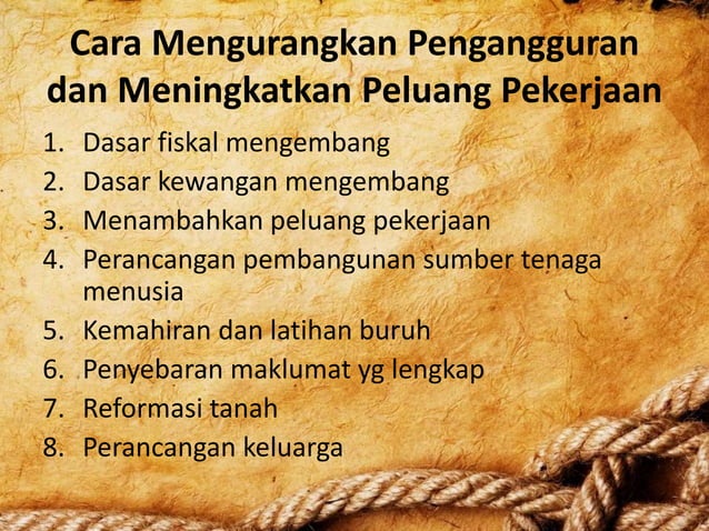 Faktor Faktor yang Mempengaruhi Pengangguran