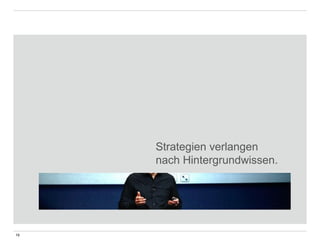 19 
Strategien verlangen 
nach Hintergrundwissen. 
 