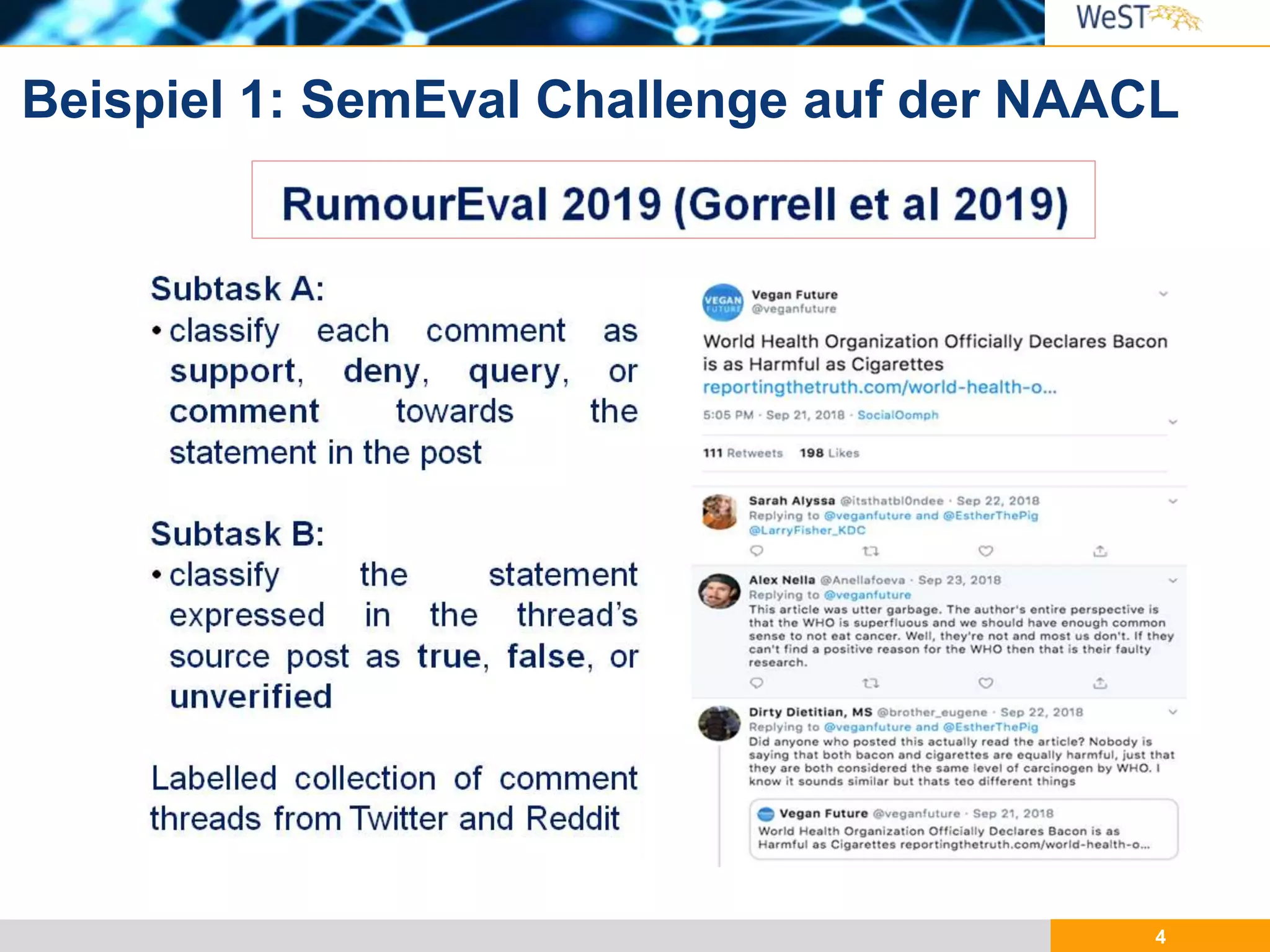 4
Beispiel 1: SemEval Challenge auf der NAACL
 