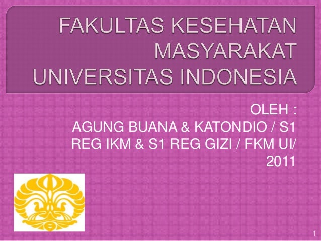 Fakultas Kesehatan Masyarakat Ui