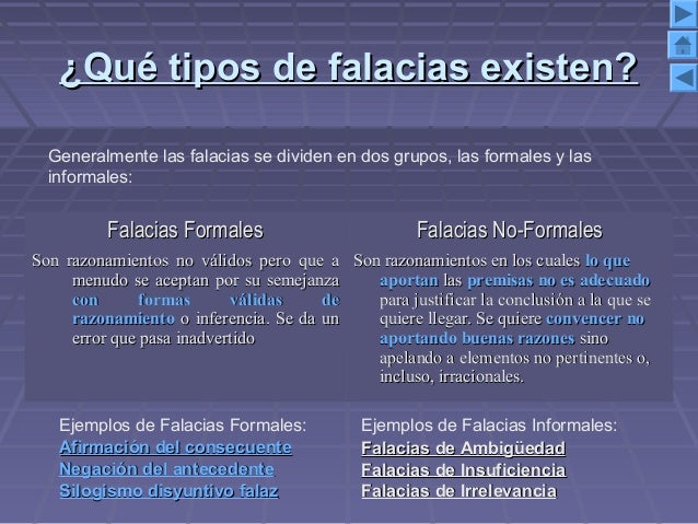 Falacias formales e informales