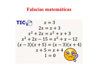 Falacias matemáticas 
 