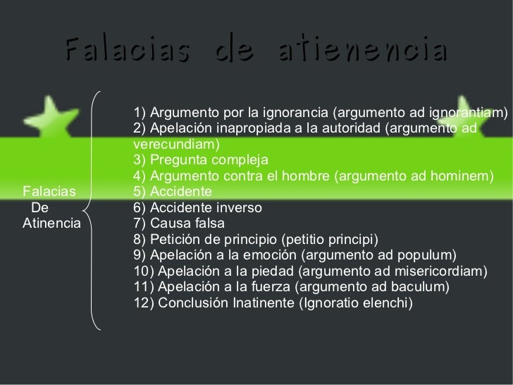Falacias No Formales
