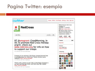 Pagina Twitter: esempio 