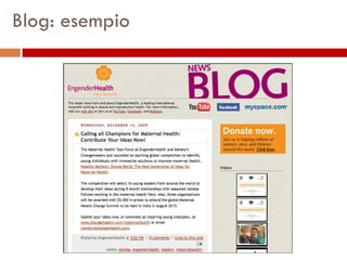 Blog: esempio 