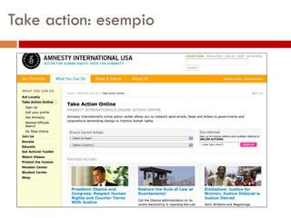 Take action: esempio 