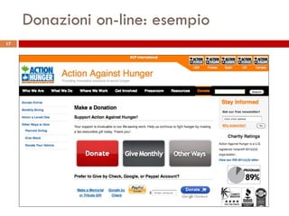 Donazioni on-line: esempio 