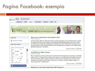 Pagina Facebook: esempio 