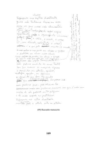 109
(09) Rascunho manuscrito
Livro Fala e escrita 050707finalgrafica.pmd 05/07/2007, 16:40
109
 