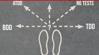 ATDD NO TESTS 
BDD ? 
TDD 
 