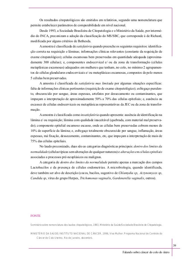 Requisicao de exame citopatologico colo do utero pdf