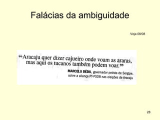 Falácias da ambiguidade
Veja 08/08

28

 