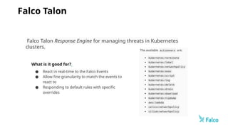kubernetes security with falco & falco talon | PPTX