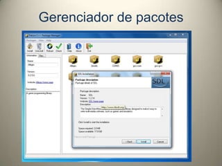 Gerenciador de pacotes
 