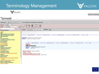 Terminology Management
 