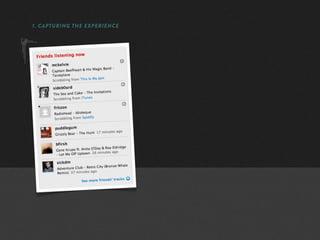 1. CAPTURING THE EXPERIENCE
 